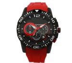 Multifunction Red Silicone Strap Watches Sport Wrist Watch OEM