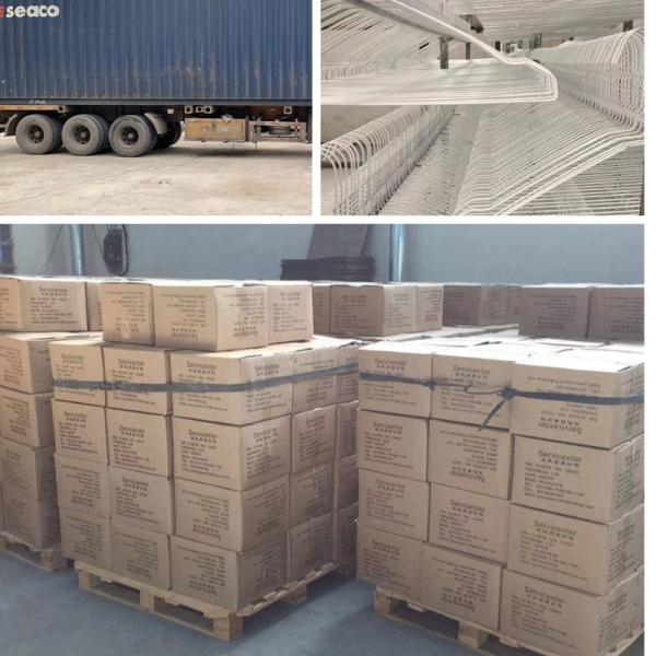 2.3mm Laundry White Wire Hangers Low Carbon Metal Material 500PCS Per Box