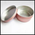 Pink Cosmetic Aluminum Jar 100g Metal Cans Lotion Cream Powder Can With Screw