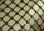 Flexible Aluminum 3mm Metal Sequin Fabric For Interior Decoration