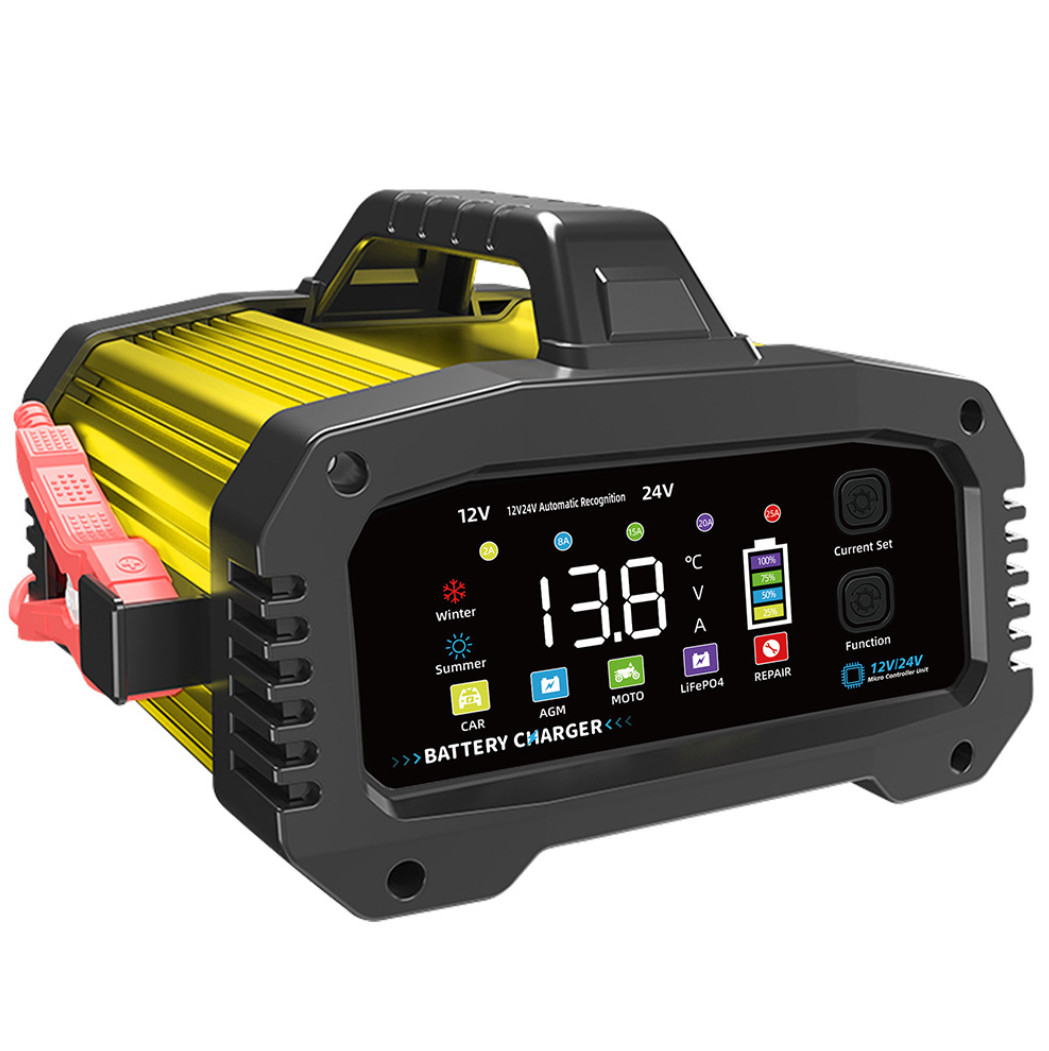 Muti function Battery charger 12V/24V motorcycle battery charger and car auxiliary starter