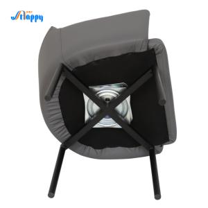 Wholesale Fashionable Faux Leather Swivel Dining Room Chairs With Metal Legs Dc-7528 from china suppliers