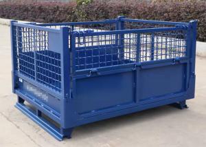 Wholesale Foldable Steel metal Collapsible Pallet Cage Container 50x50 from china suppliers