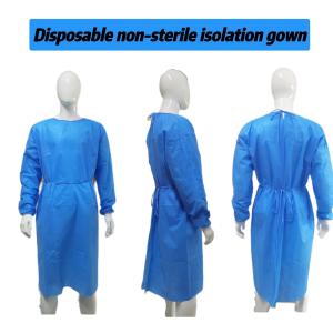 Wholesale Disposable Surgical Gown VASTPROTECT-501 SMS Non Woven Fabric 45GSM Level1/2/3 Antistatic Hypo Allergenic Knitted Cuffs Infection Prevention from china suppliers