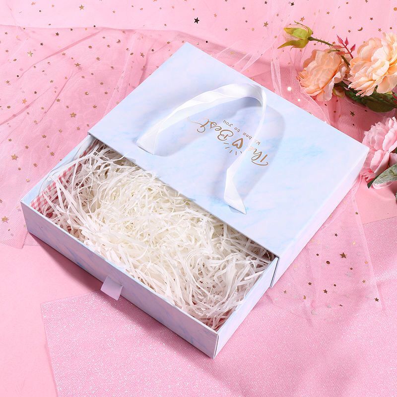 Luxury Rigid Paper Small Drawer Box Packaging with Custom Logo and Recyclable Material