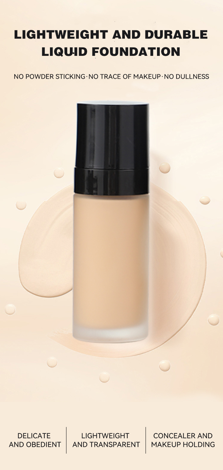 OEM Make Your Own High Quality Foundation Liquid Full Cover Long Lasting Private Label Matte Waterproof Makeup Foundation