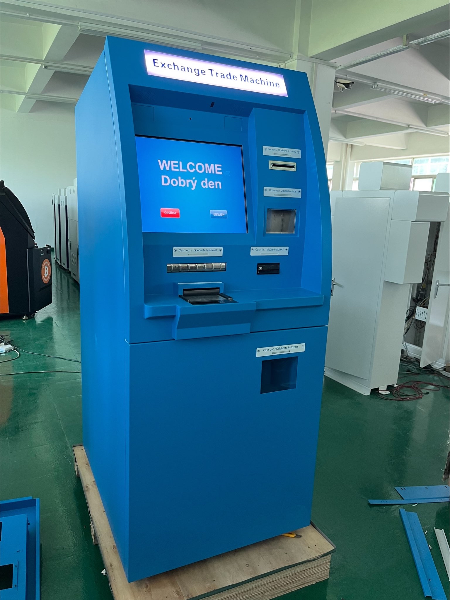 Bank ATM Kiosk Windows Currency Exchange Machine with Turnkey Service currency exchange display