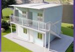 Farmhouse Design Style Light Steel Prefab Container Houses for Eco-Friendly