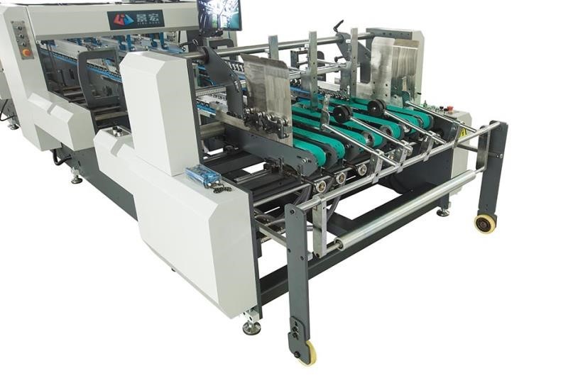55KW Cardboard Folder Gluer Machine 420mm-1700mm Box Folder Gluer