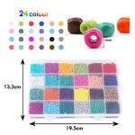 Easter Round Shape Loose Letters Shell Beads Jewelry DIY Alphabet Bead