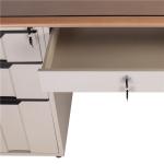 1400mm Wide Electrostatic Fireproof Steel Executive Desk