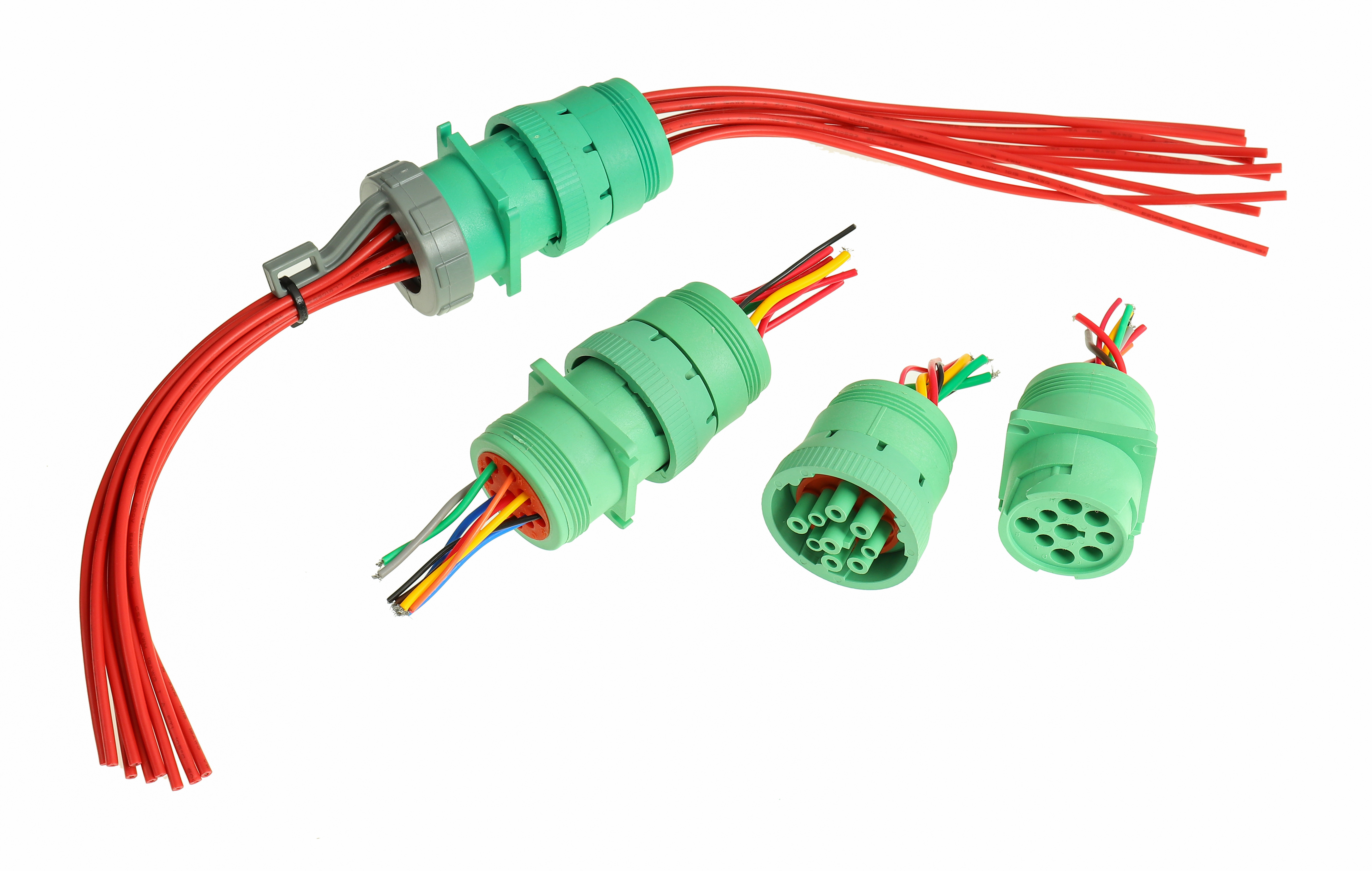 Dutsch Waterproof 4 Pos Dt04-4p Over Molded Single Ended Cable Assembly