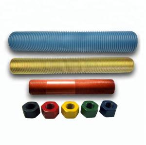 Wholesale Colored Anodized Ptef Coated Rod Ends Bolts Acme Threaded Rod With Nuts from china suppliers