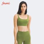 Women Longline Sports Bra Wirefree Padded Medium Support Yoga Bras Gym Running