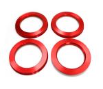 High Performance Red Wheel Hub Centric Rings 108 To 78.1 Mm For Chevrolet GMC