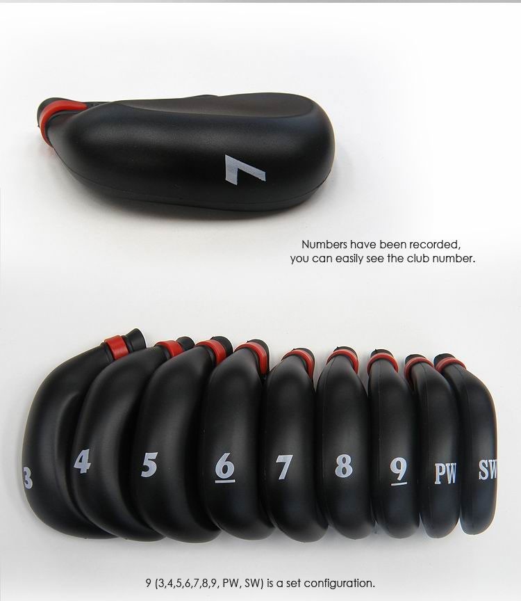 rubber iron cover , rion head cover , rubber head cover , golf head cover