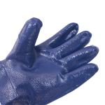Industrial Chemical Resistant Work Gloves Impact Protection Blue Nitrile Gloves