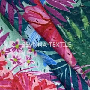 Wholesale Floral Design Recycled Activewear Knit Fabric High Elastic Ladies Swimwear from china suppliers