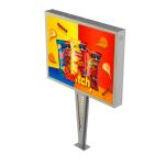 IP65 waterproof steel p6 8000nits digital outdoor led screen sign advertising