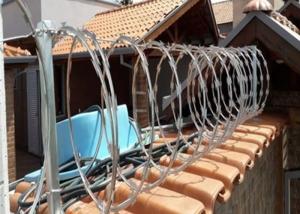Wholesale Plastic Coated Razor Barbed Wire Flat Wrap Wire For Security Fence from china suppliers