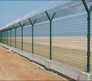 Wholesale Rot Proof Airport Perimeter Fencing Galvanized 2.4m Height High Safety from china suppliers