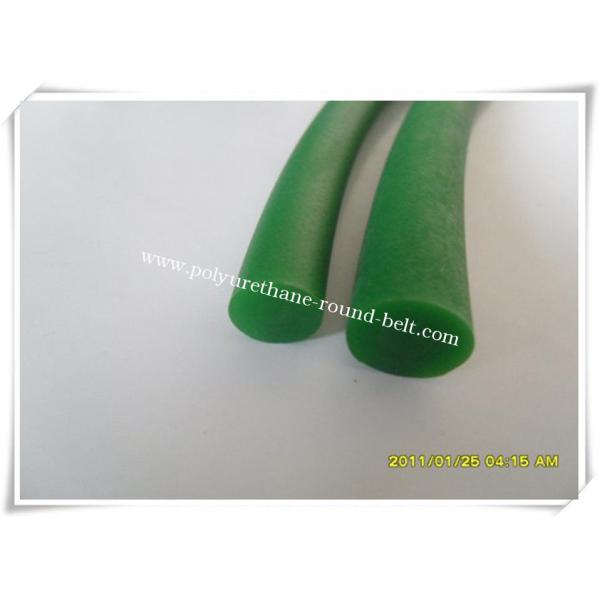 PU Polyurethane Round Belt Good Resistance , Green Round Belt