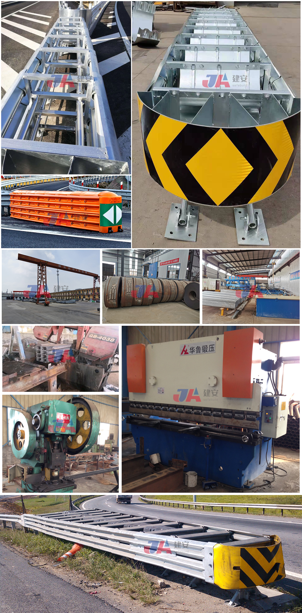 Standard AASHTO M-180 Steel Barrier Anti Collision Crash Cushion Traffic Safety