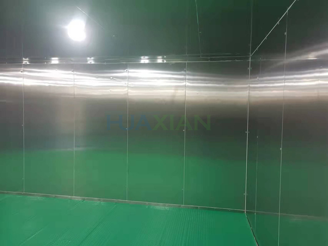 100 Square Meter Cold Storage Room -18­°C Stainless Steel Frozen Meat Freezer Room