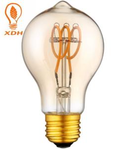 Wholesale E27 240V Spiral LED Filament Bulb A60 , 4w Soft White Vintage Light Bulbs 220V from china suppliers