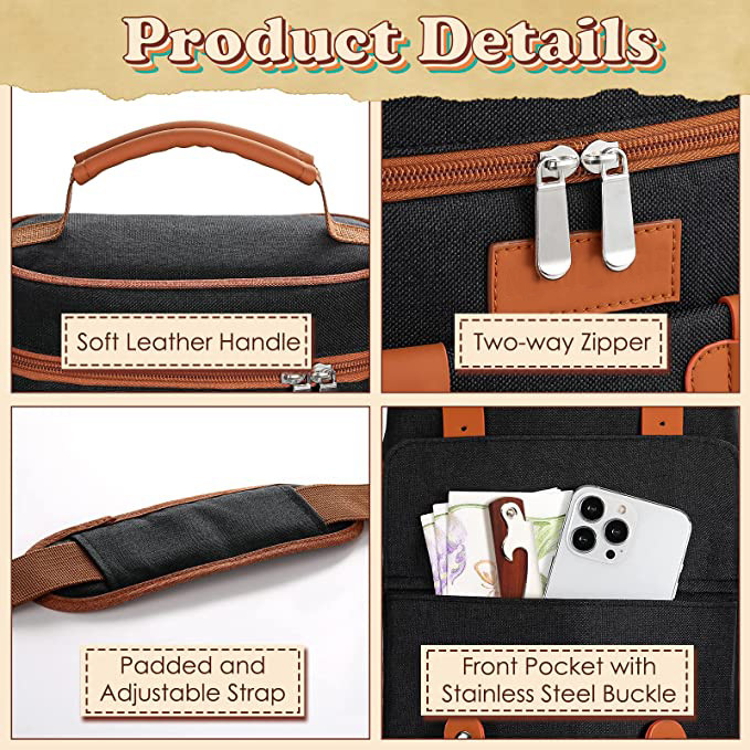 600D Polyester Thermal Custom Insulated Cooler Bag 2 Bottle Portable Tote Carrier