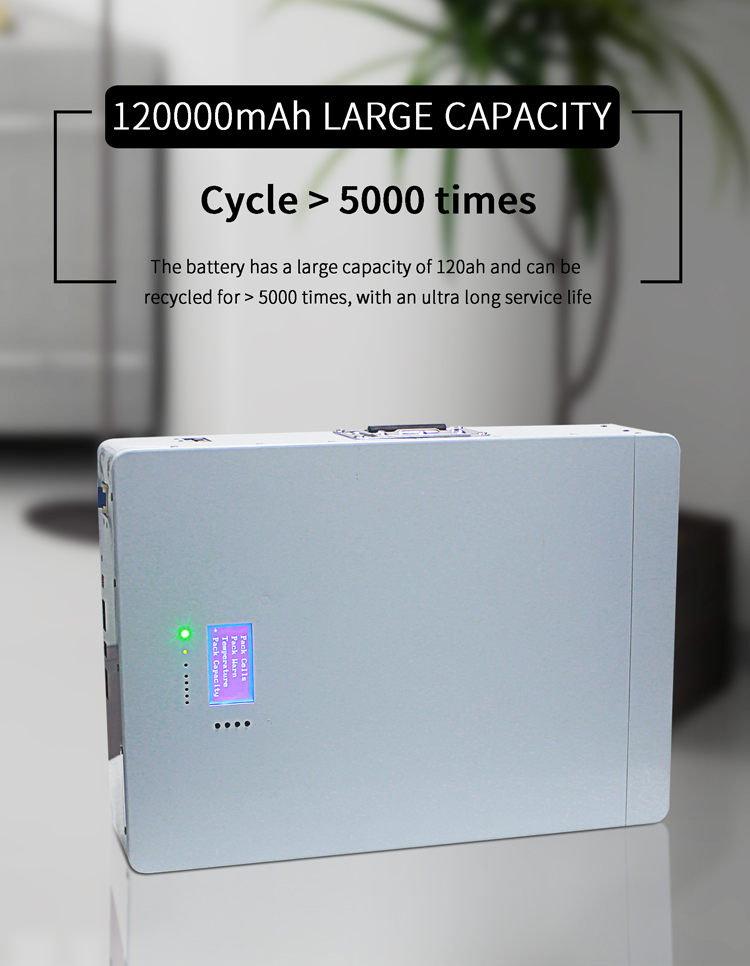 5kwh Lifepo4 Solar Wall Battery 48V 120ah 200ah Household Wall Mounted Lithium Battery