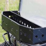 White 2 Rows 4 Seater Golf Cart Customizable Color With Front Basket Eazy Drive