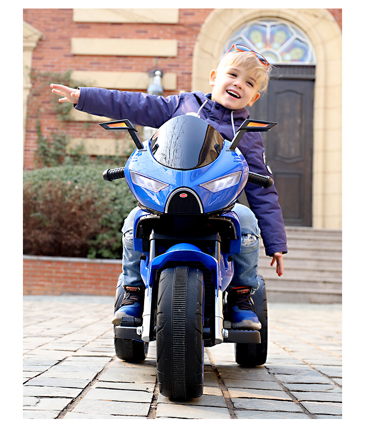 2022 Small Children Ride On Electric Kids Motorcycle with Battery 6V7AH*1 / 380*2 Plastic