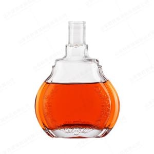 Wholesale 200ml 250ml 500ml 750ml Liquor Clear Glass Bottle With Cork Logo from china suppliers