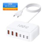 100W Multiple USB Charger 6 Ports Hub QC3.0 Phone Charger Station