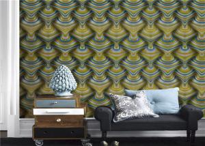 Wholesale Luxury Modern 3d House Wallpaper 0.53m*10m For Sofa Background , Eco Friendly from china suppliers