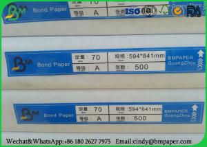 Wholesale Plain White Bond Paper For A1 A2 Size , Ream Packing 80gsm Woodfree Paper from china suppliers