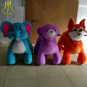 Wholesale Hansel cheap walking battery operated animal ride on motorized animals for game center from china suppliers