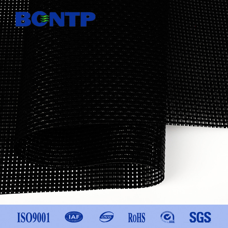Heavy Duty PVC Mesh Fabric PVC Coated Polyester Mesh Vinyl Fabric high strength fire resistance