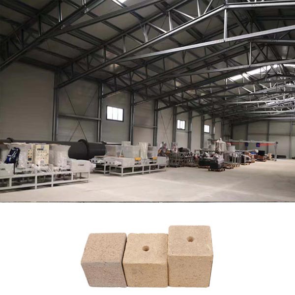 Triple Head Sawdust Paper Block Making Machine For Wooden Pallet