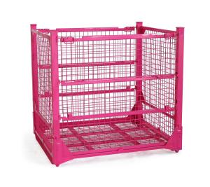 Wholesale ISO RAL Galvanised 110kg 4 Layers Stackable Steel Wire Cages from china suppliers
