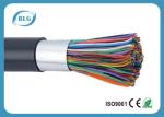 Black PE Sheath Telephone Line Cable Shield 10 / 20 / 25 / 50 / 100 Pairs Solid