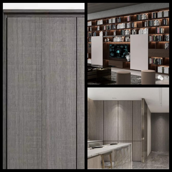 OEM Dyed Wood Veneer Customized / Grey Eucalyptus Veneer Special