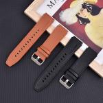 Replaceable Genuine Leather Watch Band , 22mm Calfskin Watch Strap