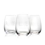 Best sellers transparent lead free crystal stemless red wine glass cup with