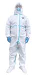 Anti Virus Medical Disposable Protective Suit For Work White Color Non Woven