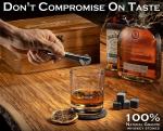 Gift Cocktail Box Kit For Men UV Printing Whiskey Stone And Glass Set