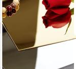 8K Mirror Stainless Steel Rose Gold Sheet Cold / Hot Rolled 201 304 Customized