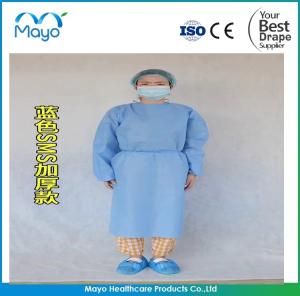Wholesale SMS 40gsm AAMI Level 3 Gown Level 3 Disposable Isolation Gowns from china suppliers