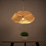 Rattan lantern pendant Lights For Indoor Kitchen Dining room Lighting Fixtures